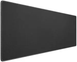 Waterproof Large Gaming Mouse Pad with Durable Stitched Edges, Non-Slip Rubber Base, Grainy Jacquard Mouse Mat Desk Pad for Home Office Gaming, 27.6"x11.8"x0.12", Matte Black Waterproof Large Gaming Mouse Pad with Durable Stitched Edges, Non-Slip Rubber Base, Grainy Jacquard Mouse Mat Desk Pad for Home Office Gaming, 27.6"x11.8"x0.12", Matte Black