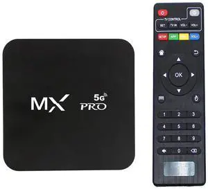 MX Pro 5G Smart 4K Ultra HD Media Player WiFi 6 Bt Remote Control 16GB USB Home Media Player MX Pro 5G Smart 4K Ultra HD Media Player WiFi 6 Bt Remote Control 16GB USB Home Media Player