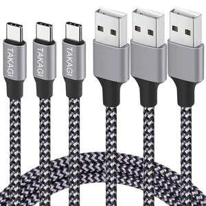 USB C Cable Fast Charging Nylon Braided 3Pack 6ft USB A to Type C Cord | USB C Charger SATA Cable Data Sync Transfer for iPhone 18 Pro Max/17/Air/16 Pro/16 Plus/15 Pro/iPad Pro Air Mini Galaxy S20 USB C Cable Fast Charging Nylon Braided 3Pack 6ft USB A to Type C Cord | USB C Charger SATA Cable Data Sync Transfer for iPhone 18 Pro Max/17/Air/16 Pro/16 Plus/15 Pro/iPad Pro Air Mini Galaxy S20