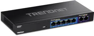 7-Port Multi-Gig Gaming Switch, TEG-S327, 5 x 1G RJ-45 Base-T Ports, 2 x 2.5G RJ-45 Ports, 20Gbps Switching Capacity, Wall Mountable, Plug & Play, Lifetime Protection, Black 7-Port Multi-Gig Gaming Switch, TEG-S327, 5 x 1G RJ-45 Base-T Ports, 2 x 2.5G RJ-45 Ports, 20Gbps Switching Capacity, Wall Mountable, Plug & Play, Lifetime Protection, Black
