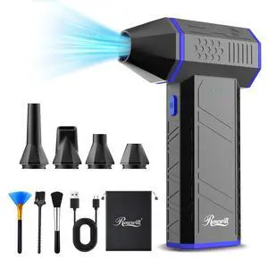 Electric Air Duster - 110,000 RPM Super Power Cordless Compressed Air Duster, 3-Gear Adjustable Mini Blower with Fast Charging, Dust Blower for Computer, Keyboard, Pet, House, Outdoor and Car Electric Air Duster - 110,000 RPM Super Power Cordless Compressed Air Duster, 3-Gear Adjustable Mini Blower with Fast Charging, Dust Blower for Computer, Keyboard, Pet, House, Outdoor and Car