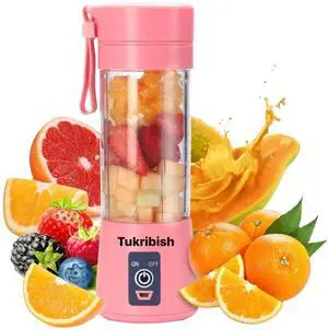 Portable Blender, Personal Blender for shakes and smoothies, Personal Size Blenders Cordless Mini Travel Fruit Juicer Cup Mixer, Electric Smoothie Blender Maker, 13oz Bottles, USB Rechargeable (Pink) Portable Blender, Personal Blender for shakes and smoothies, Personal Size Blenders Cordless Mini Travel Fruit Juicer Cup Mixer, Electric Smoothie Blender Maker, 13oz Bottles, USB Rechargeable (Pink)