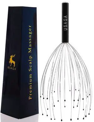 36 Fingers Head Massager Scalp Massager Head Scratcher, Stocking Stuffers Gift for Scalp Body Relaxing (Black) 36 Fingers Head Massager Scalp Massager Head Scratcher, Stocking Stuffers Gift for Scalp Body Relaxing (Black)