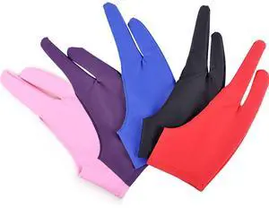 5 Pack Artist Glove for Drawing Tablet, Two-Finger Digital Drawing Gloves 5 Pack Artist Glove for Drawing Tablet, Two-Finger Digital Drawing Gloves