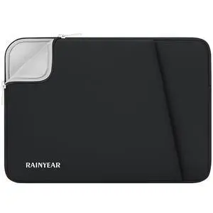 17 Inch Laptop Sleeve Padded Case Cover with Front Pocket, Black 17 Inch Laptop Sleeve Padded Case Cover with Front Pocket, Black