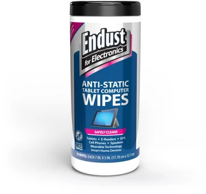 Screen Cleaner Wipes, Electronics Surface Cleaning Wipes, For Tablet, E-Reader, Computer Monitor, Laptop, Phone, TV, GPS, Pre-Moistened, Alcohol & Ammonia Free, 70 Count (12596)