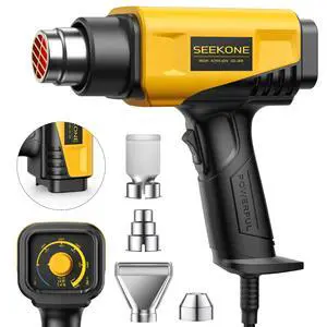 1800W Compact Heat Gun 122-1202 Variable Temp for Crafting | Fast Heating 122-1202, 2-Speed Airflow, 20% Smaller Compact Design, Overheat Protection for Vinyl Wrap, Shrink Tubing 1800W Compact Heat Gun 122-1202 Variable Temp for Crafting | Fast Heating 122-1202, 2-Speed Airflow, 20% Smaller Compact Design, Overheat Protection for Vinyl Wrap, Shrink Tubing