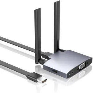 Wireless HDMI Display Dongle Adapter, Wireless Transmitter, 4K Decoding 5G/2.4G Dual-Band Stable Transmission, Plug & Play for Video and Audio from Smartphone to Projector/Monitor/HDTV Wireless HDMI Display Dongle Adapter, Wireless Transmitter, 4K Decoding 5G/2.4G Dual-Band Stable Transmission, Plug & Play for Video and Audio from Smartphone to Projector/Monitor/HDTV