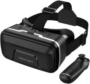 VR Headset for Phone with Bluetooth Controller, 4.7-7.2" VR Headsets with HD 110°FOV Anti-Blue Light Lenses & Adjustable Gears, 3D VR Headset for Kids Compatible iPhone Samsung Android VR Headset for Phone with Bluetooth Controller, 4.7-7.2" VR Headsets with HD 110°FOV Anti-Blue Light Lenses & Adjustable Gears, 3D VR Headset for Kids Compatible iPhone Samsung Android