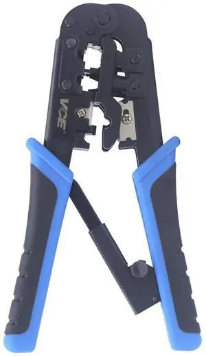 RJ45 RJ11/RJ12 RJ22 Ethernet Crimp Tool Crimper Cutter Stripper All-in-one Multi-Tool for Network Telephone Cat3 Cat5 Cat5e Cat6 Cat6A Modular Connector Plug Cables RJ45 RJ11/RJ12 RJ22 Ethernet Crimp Tool Crimper Cutter Stripper All-in-one Multi-Tool for Network Telephone Cat3 Cat5 Cat5e Cat6 Cat6A Modular Connector Plug Cables