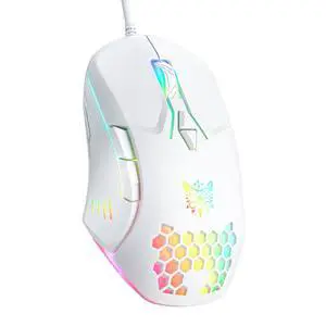 Wired PC Gaming Mouse: High Precision Sensor,RGB Backlit, Adjustable DPI, 7 Buttons Programmable,Ergonomic mice for Office & Gaming on Windows/Mac/Linux/Chrome-White Wired PC Gaming Mouse: High Precision Sensor,RGB Backlit, Adjustable DPI, 7 Buttons Programmable,Ergonomic mice for Office & Gaming on Windows/Mac/Linux/Chrome-White