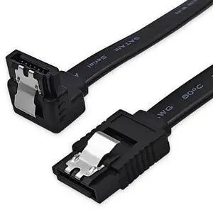 18 Inch SATA Cable, SATA III Cable 6Gbps 90 Degree Righe Angle to 180 Degree for SATA HDD, SSD, CD Driver, CD Writer, Black 18 Inch SATA Cable, SATA III Cable 6Gbps 90 Degree Righe Angle to 180 Degree for SATA HDD, SSD, CD Driver, CD Writer, Black