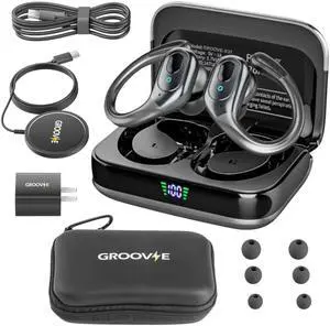 4-in-1 Wireless Earbuds w/Charging Case - 80 Hours Playtime Wireless Headphones Bluetooth 5.3 IPX7 Waterproof Noise Cancelling Earphones w/LED Light Display | Phone Charging Pad Electronics 4-in-1 Wireless Earbuds w/Charging Case - 80 Hours Playtime Wireless Headphones Bluetooth 5.3 IPX7 Waterproof Noise Cancelling Earphones w/LED Light Display | Phone Charging Pad Electronics