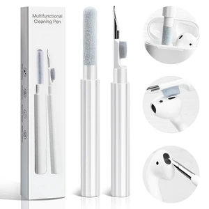 Cleaner Kit for AirPods 1 2 3 Cleaning Tool for Removing Ear Wax/Dirt/Gunk | Included Metal Tip, Soft Brush & Flocking Sponge to Clean Wireless Earbuds, Charging Case, iPhone, Keyboard & Electronics Cleaner Kit for AirPods 1 2 3 Cleaning Tool for Removing Ear Wax/Dirt/Gunk | Included Metal Tip, Soft Brush & Flocking Sponge to Clean Wireless Earbuds, Charging Case, iPhone, Keyboard & Electronics