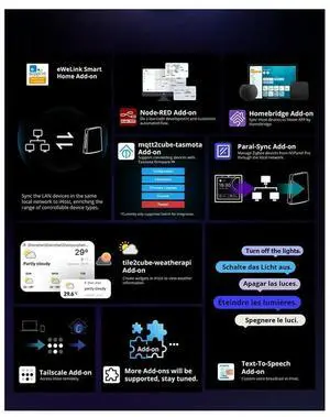 Ewelink IHost Home Hub AIBridge Zigbee 3.0 Gateway Matter Private Local Server for Wi-Fi LAN Devices Open Ewelink IHost Home Hub AIBridge Zigbee 3.0 Gateway Matter Private Local Server for Wi-Fi LAN Devices Open