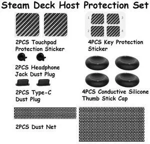 Case For Steam Deck Game Console Soft Protective Shell Steam Deck With Thumb Grip Cover Shockproof Anti-drop Cover Case For Steam Deck Game Console Soft Protective Shell Steam Deck With Thumb Grip Cover Shockproof Anti-drop Cover