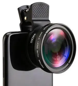 Professional Clip 37mm Mobile Phone Lens 0.45X 49UV Super Wide-Angle + Macro HD Lens for Android Professional Clip 37mm Mobile Phone Lens 0.45X 49UV Super Wide-Angle + Macro HD Lens for Android