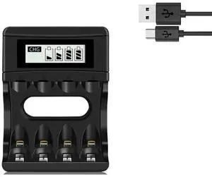 4 Slots 1.5V Li- Batteries Charger Charger For Rechargeable Li- Batteries 4 Slots 1.5V Li- Batteries Charger Charger For Rechargeable Li- Batteries