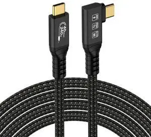 PD 240W USB C Cord 40Gbps Data Transfer USB4.0 Gen3 Fast Charging Data Cable USB C To USB C Cable for MacBook Pro/Switch/Galaxy PD 240W USB C Cord 40Gbps Data Transfer USB4.0 Gen3 Fast Charging Data Cable USB C To USB C Cable for MacBook Pro/Switch/Galaxy