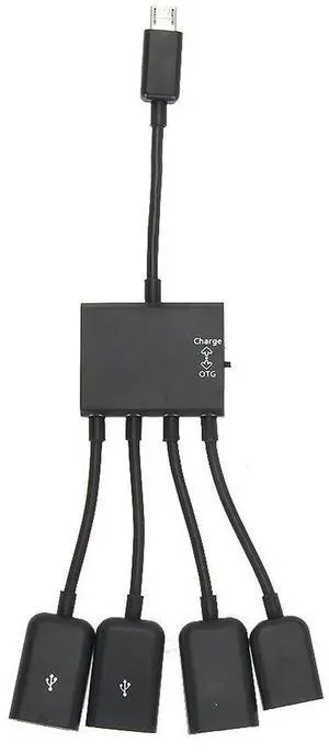 4 Port Micro USB Power Charging OTG Hub Cable for Sumsung Android PC 4 Port Micro USB Power Charging OTG Hub Cable for Sumsung Android PC
