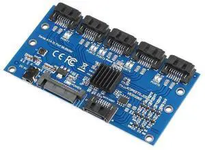 SATA Expansion Card 1 to 5 Port SATA3.0 Controller Card Supports 6-port 6.0Gbps SATA III Interface Hot-Plug SATA Expansion Card 1 to 5 Port SATA3.0 Controller Card Supports 6-port 6.0Gbps SATA III Interface Hot-Plug