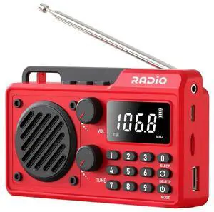 AM FM Radio BT Speaker Operated Radio Support TF Card U Disk Earphone Sleep Timer Gifts for Seniors Elderly AM FM Radio BT Speaker Operated Radio Support TF Card U Disk Earphone Sleep Timer Gifts for Seniors Elderly