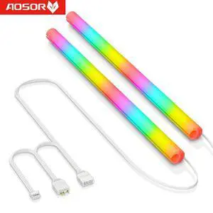 COOLMOON 2pcs ARGB LED AIO Tube Sleeve Silicone Luminous Sleeve Cooling Raditor Tube 5V 3PIN ARGB 4PIN Aura Sync PC Case Decor COOLMOON 2pcs ARGB LED AIO Tube Sleeve Silicone Luminous Sleeve Cooling Raditor Tube 5V 3PIN ARGB 4PIN Aura Sync PC Case Decor