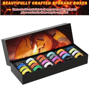 96 PCS DND Status Effect Rings, 24 Colorful RPG Condition Markers with Storage Box, Silicone Condition Tracker Rings for Dungeons and Dragons Tabletop RPG Board Games Gift 96 PCS DND Status Effect Rings, 24 Colorful RPG Condition Markers with Storage Box, Silicone Condition Tracker Rings for Dungeons and Dragons Tabletop RPG Board Games Gift