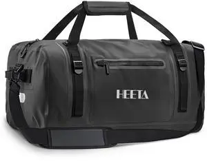 HEETA Waterproof Motorcycle Dry Bag, Waterproof Duffel Luggage Travel Bags with Zippered Closure & Pocket, Shoulder Straps, Large Space for Motorcycling Camping Commuting Boating (Black, 50L) HEETA Waterproof Motorcycle Dry Bag, Waterproof Duffel Luggage Travel Bags with Zippered Closure & Pocket, Shoulder Straps, Large Space for Motorcycling Camping Commuting Boating (Black, 50L)