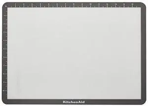 KitchenAid Silicone Large Baking Mat, 12x17-Inch, Gray KitchenAid Silicone Large Baking Mat, 12x17-Inch, Gray