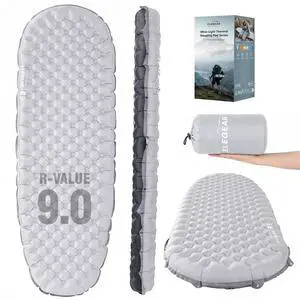 Elegear CumbreX Sleeping Pad for Camping with 9 R-Value, 4 Thick Ultralight Camping Sleeping Mat for All Seasons, Insulated Backpacking sleeping pad, Durable Camping Mattress for Outdoor Hiking Tent Elegear CumbreX Sleeping Pad for Camping with 9 R-Value, 4 Thick Ultralight Camping Sleeping Mat for All Seasons, Insulated Backpacking sleeping pad, Durable Camping Mattress for Outdoor Hiking Tent