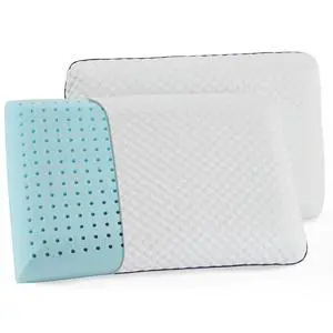 WEEKENDER Gel Memory Foam Pillow - Queen Size - 2-Pack - Medium Firm Feel - Neck & Shoulder Support - For Back & Side Sleepers - Home, Hotel, & Hospital Essentials WEEKENDER Gel Memory Foam Pillow - Queen Size - 2-Pack - Medium Firm Feel - Neck & Shoulder Support - For Back & Side Sleepers - Home, Hotel, & Hospital Essentials