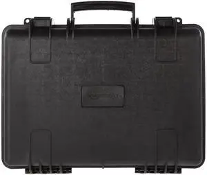 Amazon Basics Portable Hard Camera Case for DSLR Equipment, Customizable Fit, Protective Water Resistant, Medium, Black, 18"L x 14"W x 6"H Amazon Basics Portable Hard Camera Case for DSLR Equipment, Customizable Fit, Protective Water Resistant, Medium, Black, 18"L x 14"W x 6"H