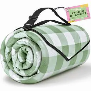 TigeJoy Extra Large Picnic Blanket Waterproof Foldable 118''x118'', Outdoor Picnic Mat Beach Blanket Sandproof for Park, Grass, Travel, Hiking, Camping Essentials, Gingham Picnic Blanket TigeJoy Extra Large Picnic Blanket Waterproof Foldable 118''x118'', Outdoor Picnic Mat Beach Blanket Sandproof for Park, Grass, Travel, Hiking, Camping Essentials, Gingham Picnic Blanket