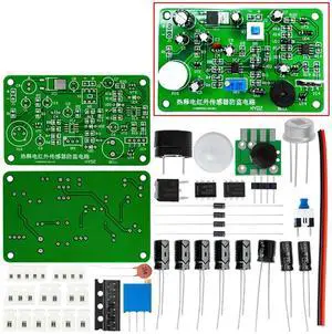 Human body sensing IR pyroelectric infrared sensor anti-theft alarm electronic kit students electronic principle study HC-SR501 Human body sensing IR pyroelectric infrared sensor anti-theft alarm electronic kit students electronic principle study HC-SR501