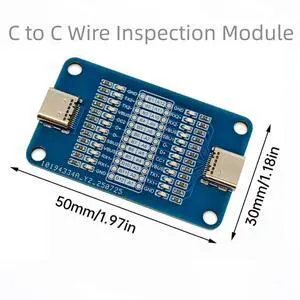 Dual-headed Type-C Fast Charging Cable Testing Module Type C to Type C Cable Testing Module LED Indicator Cable Tester Dual-headed Type-C Fast Charging Cable Testing Module Type C to Type C Cable Testing Module LED Indicator Cable Tester