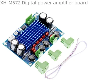 1Pcs Digital HIFI Power Amplifier Board 2*120W XH-M572 TPA3116D2 Chassis Dedicated Plug-in Input 5V 24V 28V output 120W 1Pcs Digital HIFI Power Amplifier Board 2*120W XH-M572 TPA3116D2 Chassis Dedicated Plug-in Input 5V 24V 28V output 120W
