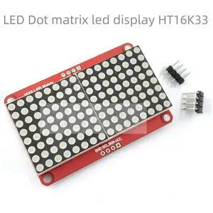LED Dot matrix led display HT16K33 matrix 16x8(128 points) DC3.3-5V I2C interface Description LED Dot matrix led display HT16K33 matrix 16x8(128 points) DC3.3-5V I2C interface Description