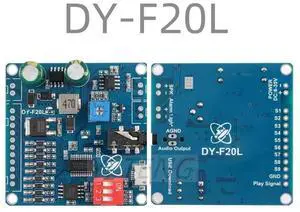 DY-F20L 10W/20W power 9-way switch one-to-one MP3 player on-board flash voice player module DY-F20L 10W/20W power 9-way switch one-to-one MP3 player on-board flash voice player module