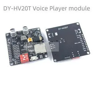 The DY-HV20T voice playback module, MP3 decoding board, UART serial port control, IO trigger, USB download flash The DY-HV20T voice playback module, MP3 decoding board, UART serial port control, IO trigger, USB download flash