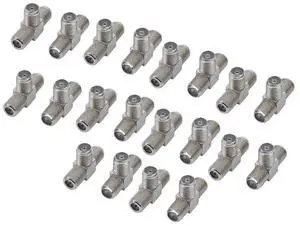 20 PCS 2-Way F-Type Combiner TV Coaxial Connectors RF Adapters Joiners 20 PCS 2-Way F-Type Combiner TV Coaxial Connectors RF Adapters Joiners