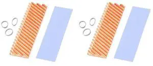 2X M.2 SSD Nvme Heat Sink M2 2280 Solid State Hard Disk Copper Heatsink Gasket With Thermal Silicone Pad PC Accessorie 2X M.2 SSD Nvme Heat Sink M2 2280 Solid State Hard Disk Copper Heatsink Gasket With Thermal Silicone Pad PC Accessorie