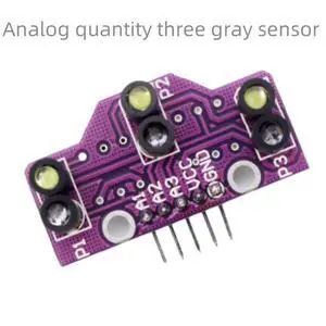 Analog three-way gray sensor ligent car tracking module 3-way color recognition circuit robot race is applicable to Analog three-way gray sensor ligent car tracking module 3-way color recognition circuit robot race is applicable to