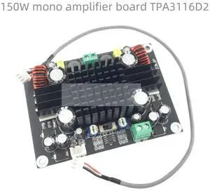 1Pcs TPA3116D2 pure heavy subwoofer digital power amplifier board high-power mono 150W audio amplifier module 12V 1Pcs TPA3116D2 pure heavy subwoofer digital power amplifier board high-power mono 150W audio amplifier module 12V