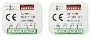 2X Garage Door Voice Remote Control Receiver 2 CH Controller Switch For Transmitter RX Multi Frequency 300-900Mhz 2X Garage Door Voice Remote Control Receiver 2 CH Controller Switch For Transmitter RX Multi Frequency 300-900Mhz
