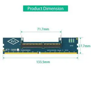 Professional Laptop DDR5 SO-DIMM To Desktop DIMM Memory Connector Adapter Desktop PC Memory Cards Converter Adaptor Professional Laptop DDR5 SO-DIMM To Desktop DIMM Memory Connector Adapter Desktop PC Memory Cards Converter Adaptor
