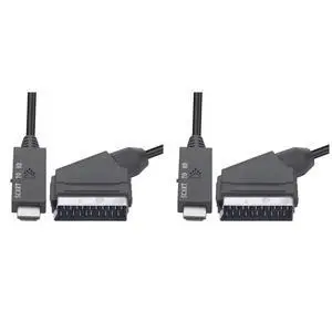 2X HD 1080P Scart To -Compatible Adapter Scart Male To HD Female Audio Video Converter Adapter For HDTV/DVD/PC 1M 2X HD 1080P Scart To -Compatible Adapter Scart Male To HD Female Audio Video Converter Adapter For HDTV/DVD/PC 1M