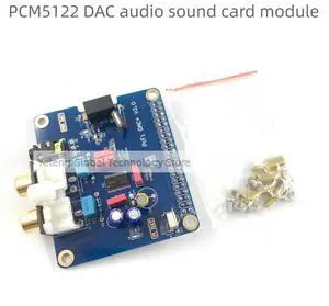 (1 piecePCM5122 Support Raspberry Pi 2/3 generation B/B+ models with HIFI DAC and sound card featuring I2S interface. (1 piecePCM5122 Support Raspberry Pi 2/3 generation B/B+ models with HIFI DAC and sound card featuring I2S interface.