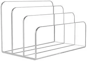 3 Sections Clear Acrylic File Holder Desk Organizer Holder For Documents Letter Book 3 Sections Clear Acrylic File Holder Desk Organizer Holder For Documents Letter Book