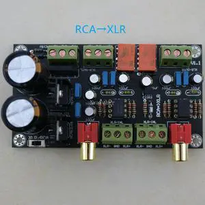 RCA/XLR single-ended to balance circuit board RCA XLR with rectifier filter can be AC powered RCA/XLR single-ended to balance circuit board RCA XLR with rectifier filter can be AC powered